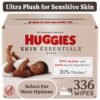 Huggies Skin Essentials Baby Wipes, 6 Pack, 336 Total Ct (Select for More)